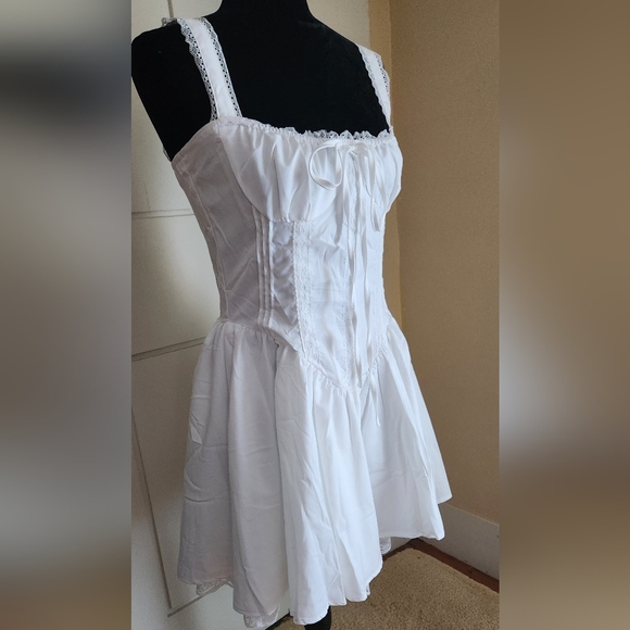 Y2K sleeveless Mini Corset Dress size L - Picture 4 of 12